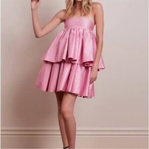 Rotate Birger Christensen  Elegant Pink Layered Dress